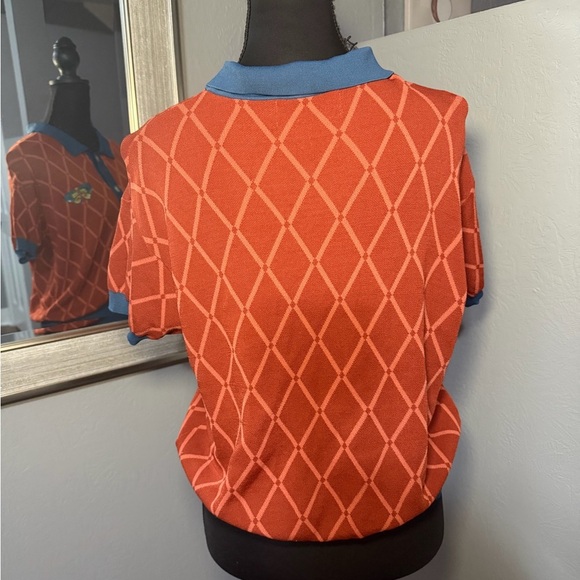 Chemical Girl Retro Argyle Knit Cardigan Top butterfly embroidery size small. - Picture 4 of 5